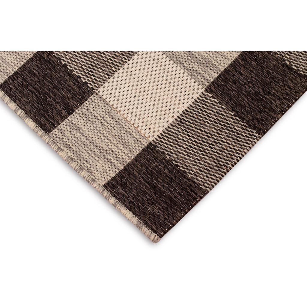 Trans Ocean Portofino Texture Plaid Area Rug