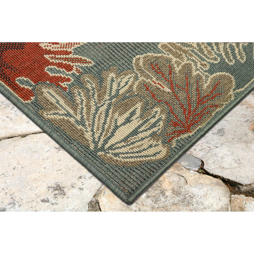 Trans Ocean Riviera Reef Border Area Rug