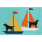 Trans Ocean Frontporch Sailing Dog Area Rug