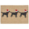 Trans Ocean Frontporch 3 Dogs Christmas Area Rug