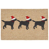 Trans Ocean Frontporch 3 Dogs Christmas Area Rug