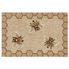 Trans Ocean Frontporch Honeycomb Bee Area Rug