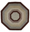 Thorndike Mills Green Mountain Farmers Market Maroon Area Rug