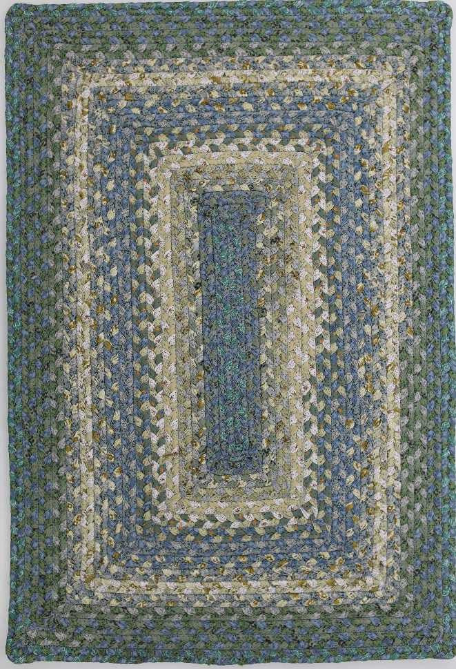 Homespice Decor Cotton Braided Concentric Area Rug