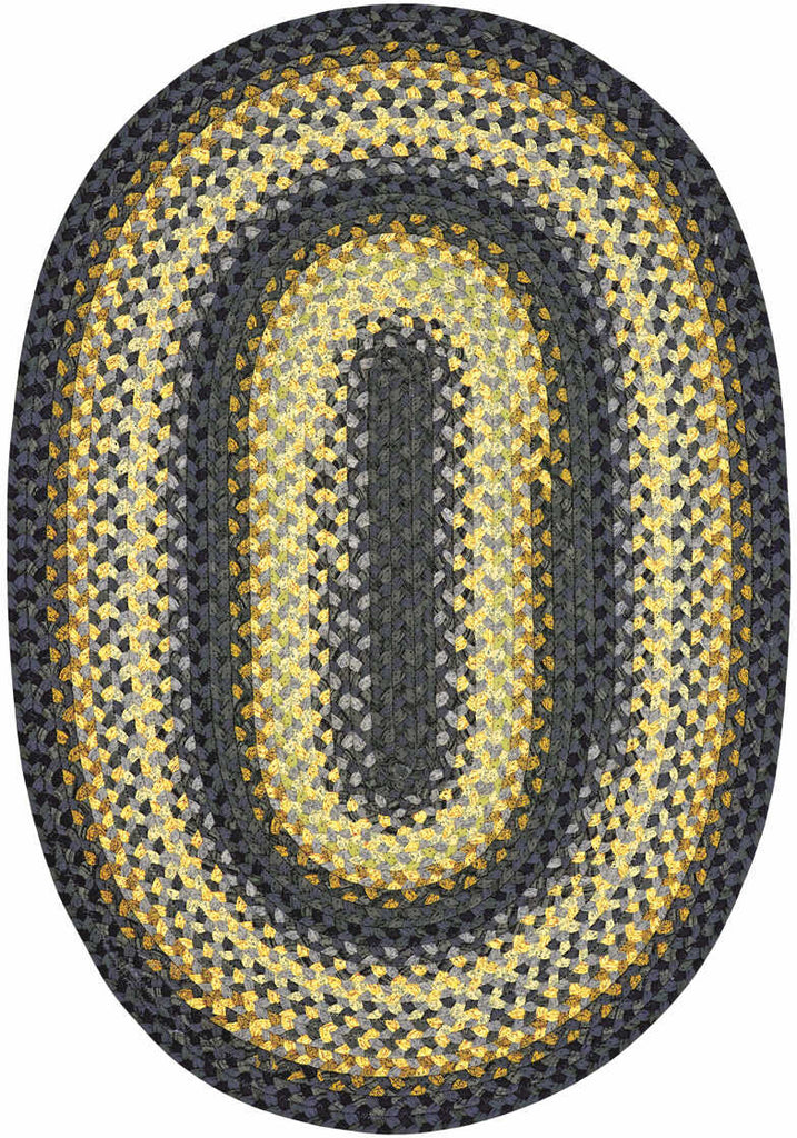 Homespice Decor Cotton Braided Concentric Area Rug