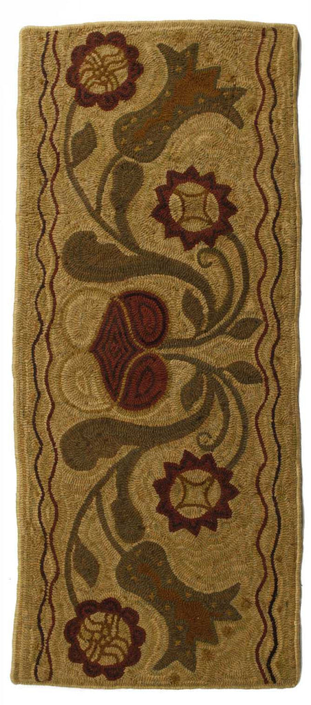 Homespice Decor Hooked Padula Flowers Area Rug