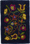 Homespice Decor Hooked Walk In the Flower Area Rug