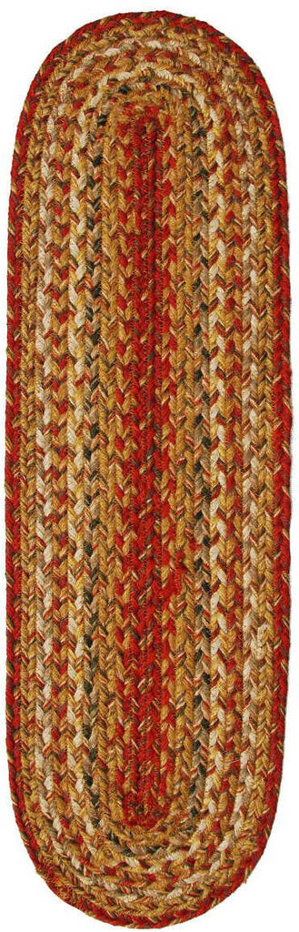 Homespice Decor Jute Braided Mustard Seed Area Rug