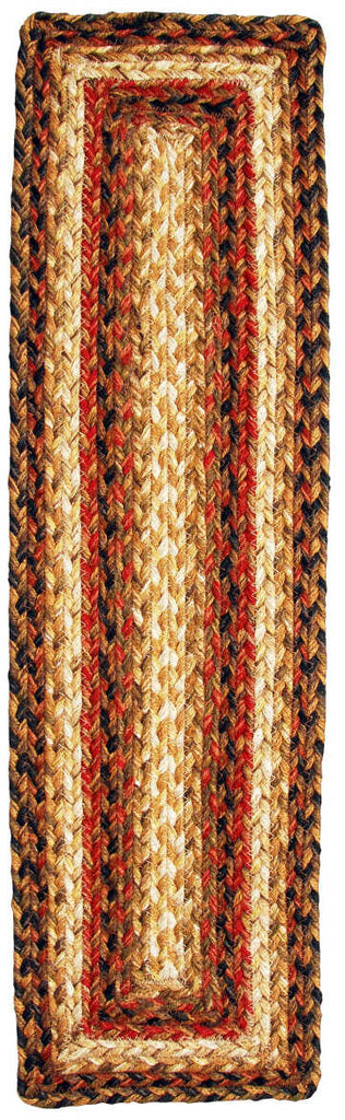 Homespice Decor Jute Braided Russet Area Rug