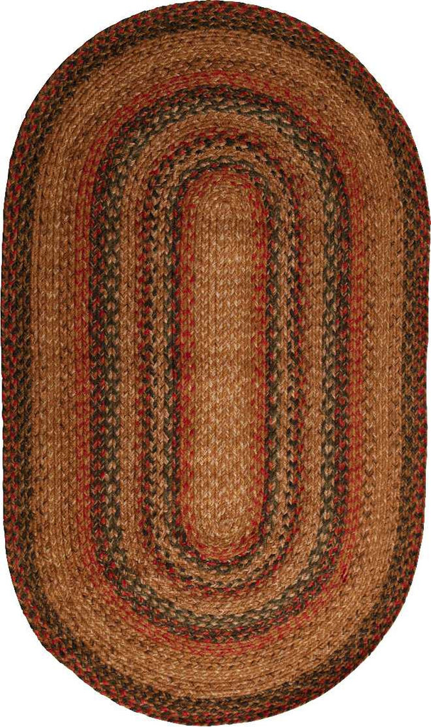 Homespice Decor Jute Braided Timber Trail Area Rug