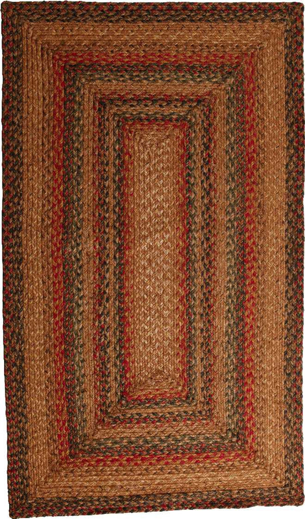 Homespice Decor Jute Braided Timber Trail Area Rug