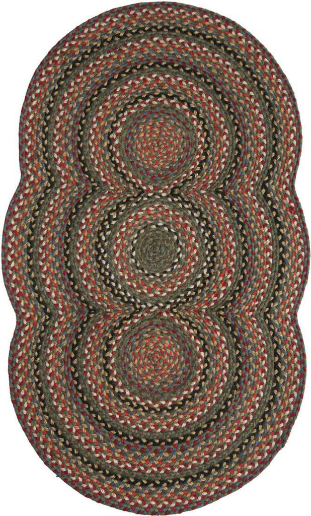 Homespice Decor Jute Braided Trio Grace Area Rug
