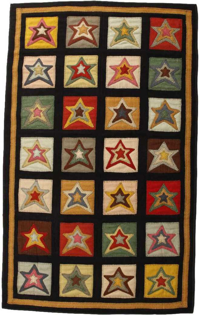 Homespice Decor Penny Star Patch Area Rug