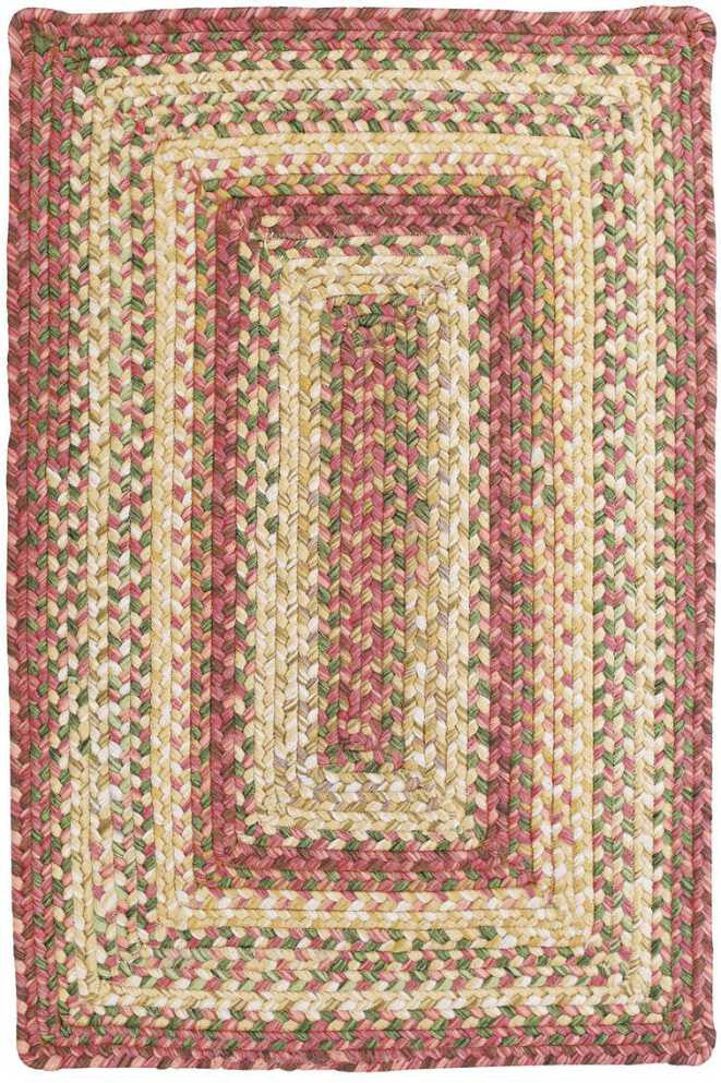 Homespice Decor Ultra Durable Braided Concentric Area Rug