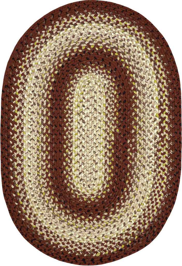 Homespice Decor Ultra Durable Braided Concentric Area Rug