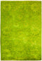 Vibrance, 4x6 Green Wool Area Rug - 4' 3" x 6' 1"