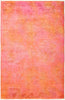 Vibrance, 4x6 Pink Wool Area Rug - 4' 2" x 6' 4"