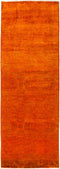 Vibrance, Orange Wool Runner Rug - 3' 1" x 8' 4"