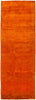 Vibrance, Orange Wool Runner Rug - 3' 1" x 8' 4"