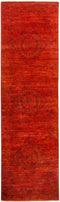 Vibrance, Red Wool Runner Rug - 3' 0" x 10' 3"
