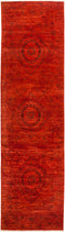 Vibrance, Red Wool Runner Rug - 3' 0" x 10' 2"
