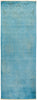 Vibrance, Blue Wool Runner Rug - 2' 10" x 8' 3"