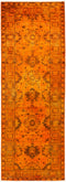 Vibrance, Orange Wool Runner Rug - 2' 8" x 7' 9"
