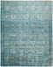 Vibrance, 9x12 Blue Wool Area Rug - 9' 2" x 11' 4"
