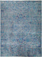 Suzani, 9x12 Blue Wool Area Rug - 9' 1" x 12' 1"