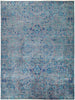 Suzani, 9x12 Blue Wool Area Rug - 9' 1" x 12' 1"