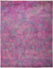 Vibrance, 8x10 Purple Wool Area Rug - 8' 0" x 10' 1"