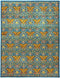 Eclectic, 9x12 Blue Wool Area Rug - 9' 2" x 11' 10"