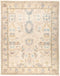 Eclectic, 8x10 Beige Wool Area Rug - 8' 0" x 10' 1"