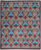 Eclectic, 8x10 Purple Wool Area Rug - 8' 2" x 9' 10"