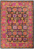 Eclectic, 4x6 Pink Wool Area Rug - 4' 0" x 5' 10"