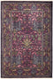 Eclectic, 4x6 Purple Wool Area Rug - 4' 4" x 6' 4"