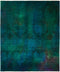Vibrance, 8x10 Green Wool Area Rug - 7' 10" x 9' 6"