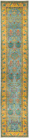 Eclectic, Multi Wool Runner Rug - 2' 9" x 13' 9"