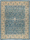 Ziegler, 9x12 Blue Wool Area Rug - 9' 0" x 11' 10"