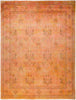 Vibrance, 8x10 Orange Wool Area Rug - 8' 1" x 10' 3"