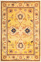 Ziegler, 4x6 Yellow Wool Area Rug - 4' 5" x 6' 6"