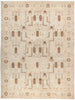 Ziegler, 9x12 Beige Wool Area Rug - 9' 1" x 11' 10"