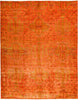 Vibrance, 8x10 Orange Wool Area Rug - 8' 2" x 10' 2"