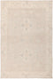 Oushak, 4x6 Beige Wool Area Rug - 4' 0" x 5' 10"