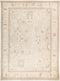 Oushak, 9x12 Beige Wool Area Rug - 8' 10" x 11' 10"