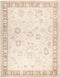 Oushak, 9x12 Beige Wool Area Rug - 9' 0" x 11' 9"