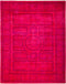 Vibrance, 8x10 Pink Wool Area Rug - 8' 0" x 9' 10"