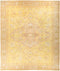 Oushak, 12x15 Yellow Wool Area Rug - 12' 5" x 14' 6"