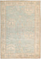 Oushak, 6x9 Blue Wool Area Rug - 6' 3" x 8' 10"