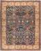 Serapi, 8x10 Blue Wool Area Rug - 8' 4" x 10' 2"